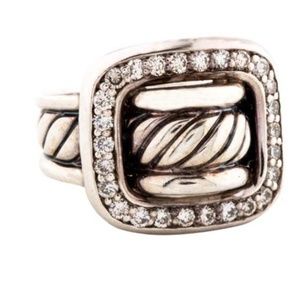 DAVID YURMAN .65CT DIAMOND BUCKLE RING